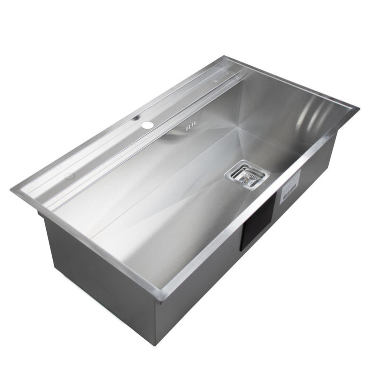 سینک ظرفشویی استیل توکار یک لگنه کمتال مدل A-74